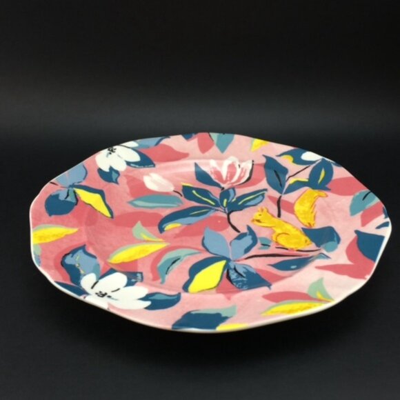 Paule Marrot Anthropologie Dessert Plate Pink Squirrel Retired DAMAGED 8" - Picture 4 of 15